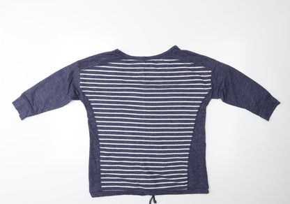 NX sport Womens Blue Striped  Pullover Jumper Size 10