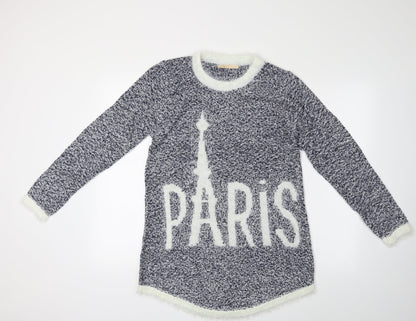 L.I.N.H.H. Womens Blue   Pullover Jumper Size M