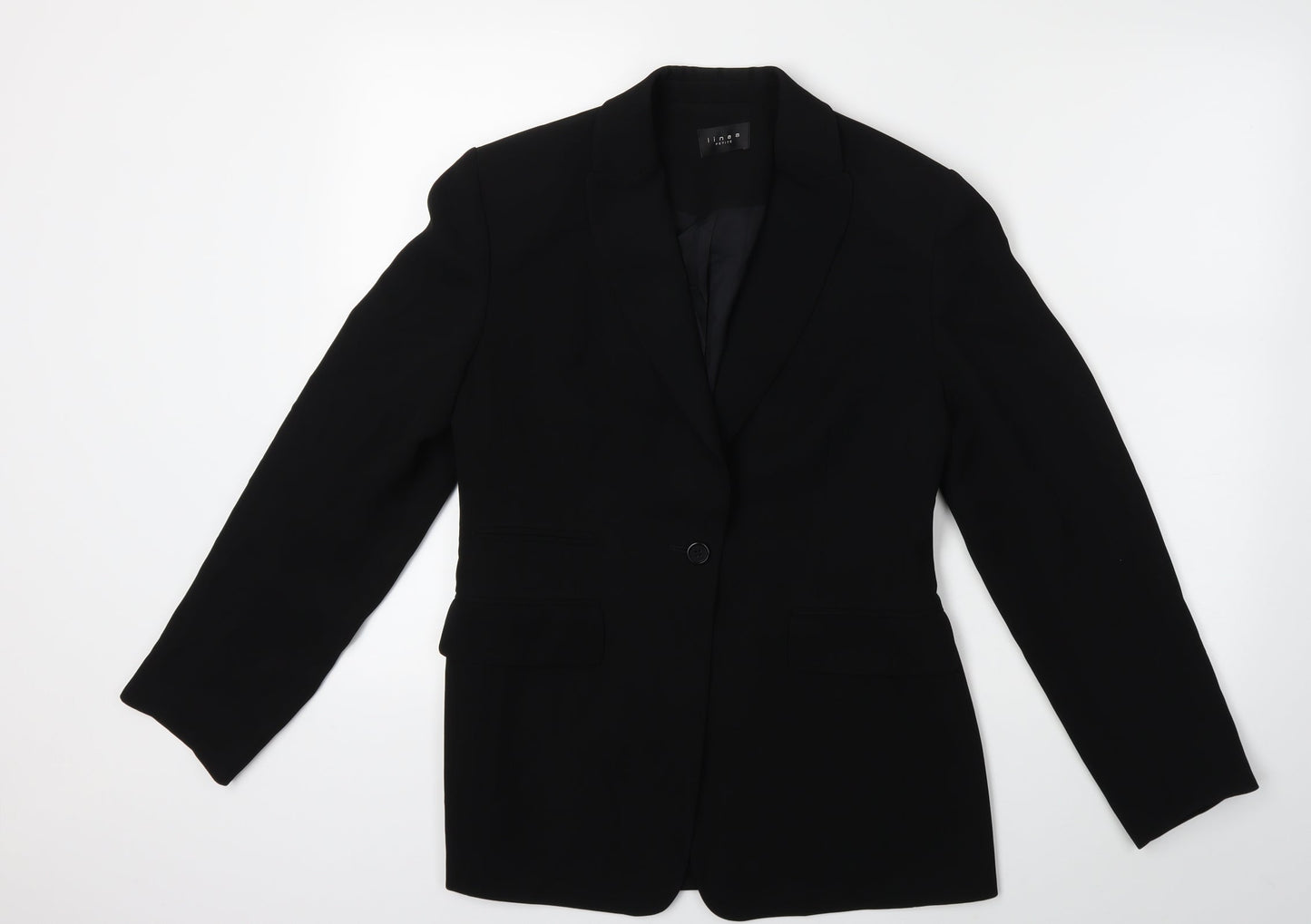 Linea Womens Black   Jacket Suit Jacket Size 12