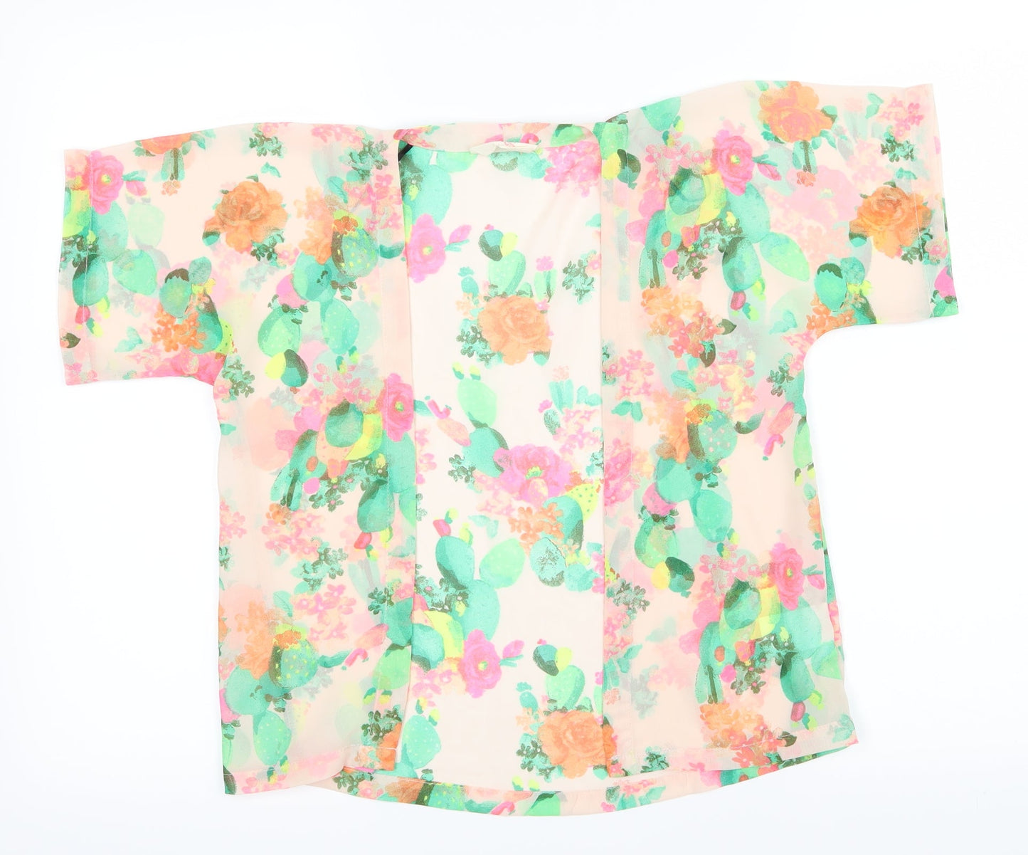 H&M Girls Green Floral  Basic Casual Size 6-7 Years