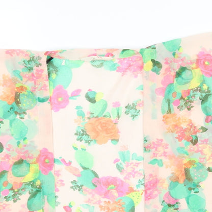 H&M Girls Green Floral  Basic Casual Size 6-7 Years