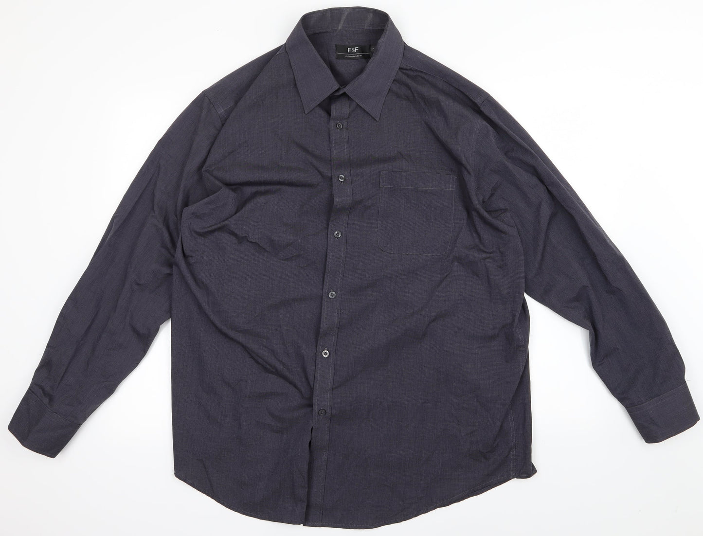 F&F Mens Grey    Button-Up Size M