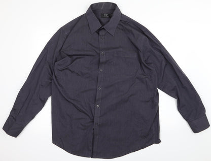 F&F Mens Grey    Button-Up Size M
