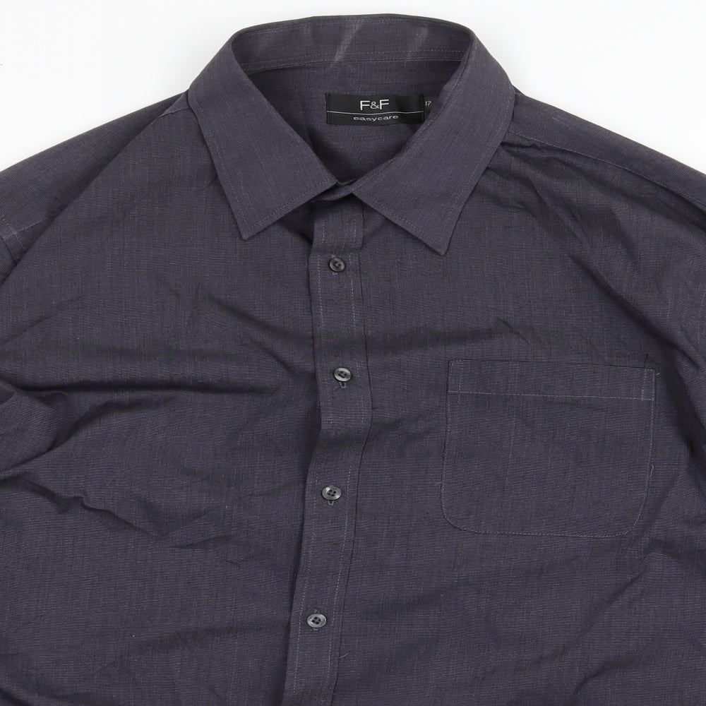 F&F Mens Grey    Button-Up Size M