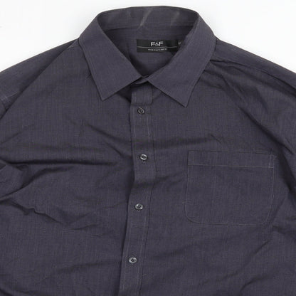 F&F Mens Grey    Button-Up Size M