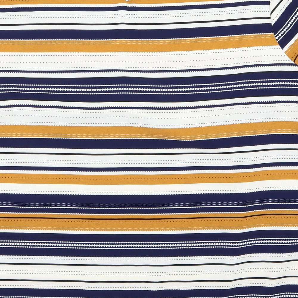 Primark Womens Blue Striped  Basic Blouse Size 12