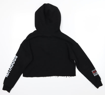 New Look Girls Black   Pullover Hoodie Size 12-13 Years  - USA