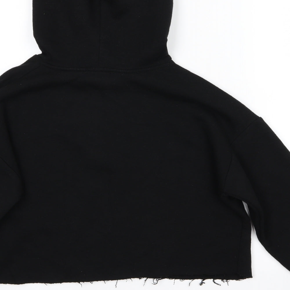 New Look Girls Black   Pullover Hoodie Size 12-13 Years  - USA