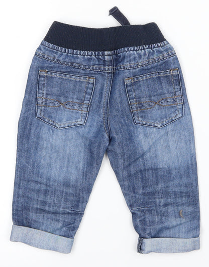 Matalan Baby Blue   Cropped Jeans Size 12-18 Months
