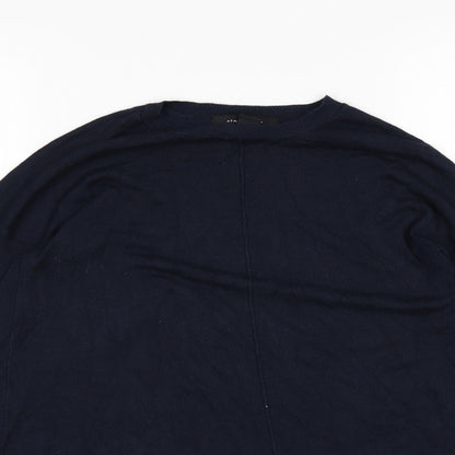 Womens UK Size 6 Atmosphere Blue Basic T-Shirt