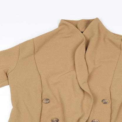 PRETTYLITTLETHING Womens Beige   Cardigan Jumper Size 10