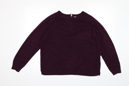 Peruna Womens Purple   Pullover Jumper Size 14