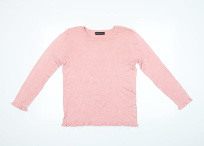 Just Elegance Womens Pink   Pullover Jumper Size S