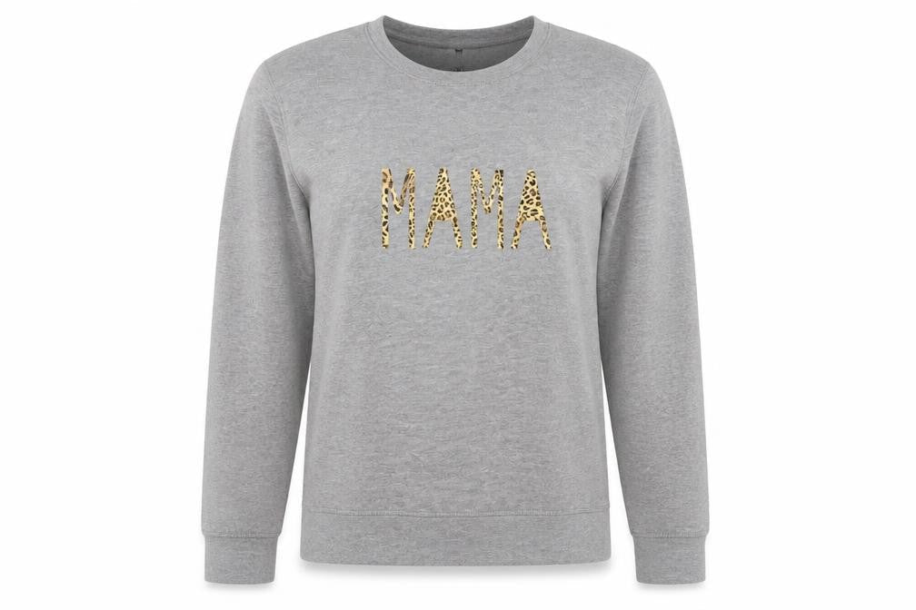 Womens Grey  Jersey Pullover Sweatshirt Size S  - mama