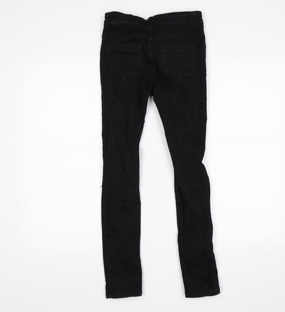 A2Z 4 kids Girls Black  Denim Skinny Jeans Size 11-12 Years - distressed
