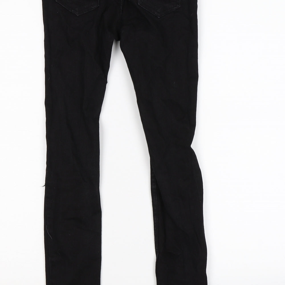 A2Z 4 kids Girls Black  Denim Skinny Jeans Size 11-12 Years - distressed