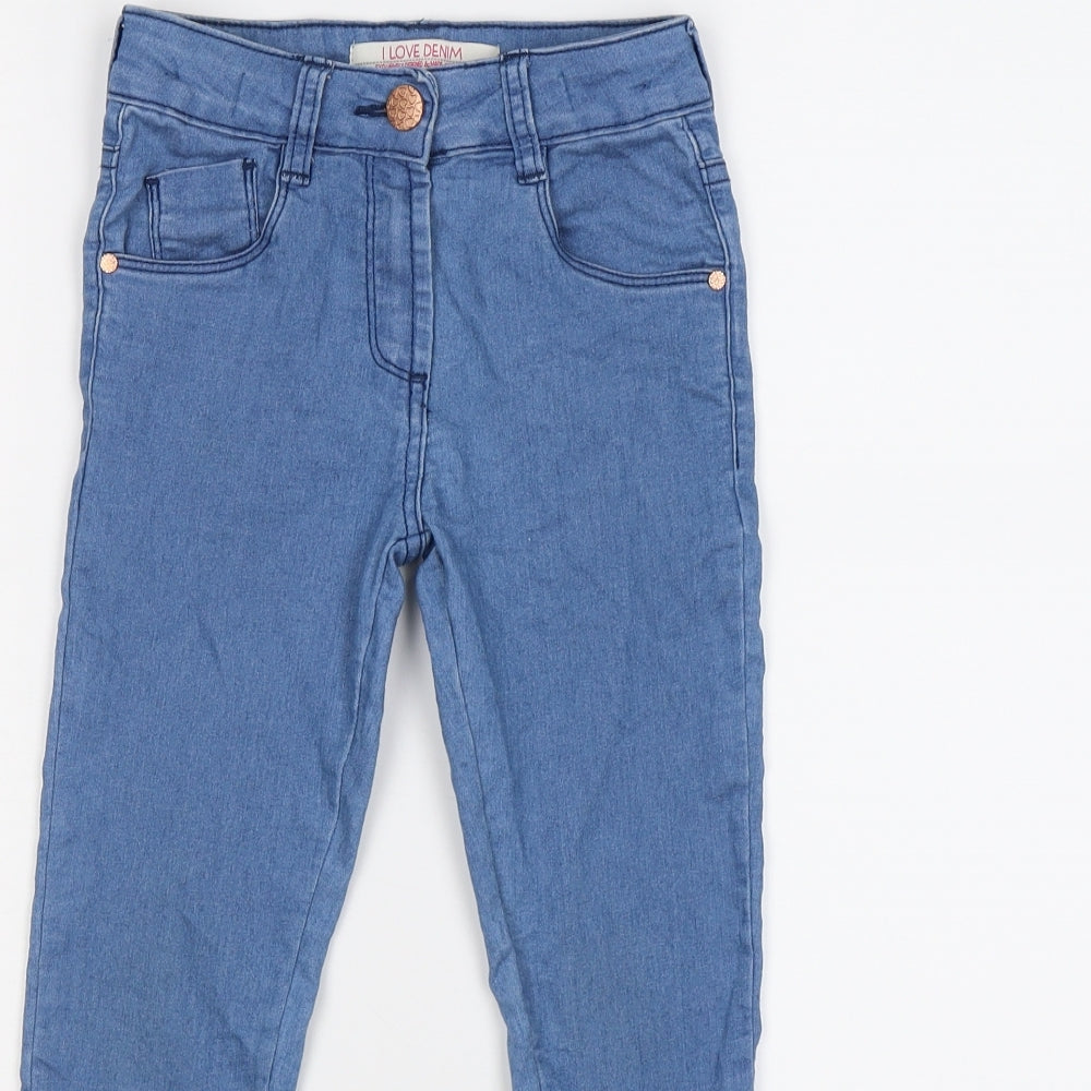 Matalan Girls Blue  Denim Skinny Jeans Size 7 Years