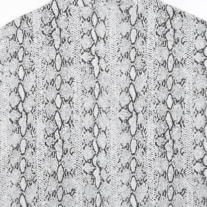 Very Womens Grey Animal Print  Pullover Jumper Size 12  - snake print