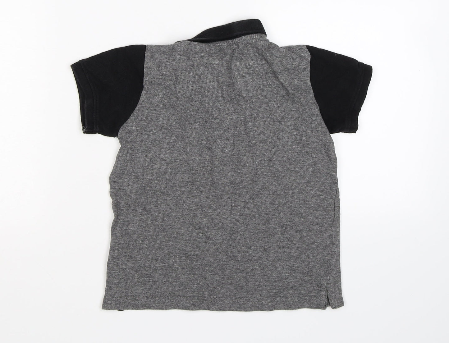 Rebel Boys Grey   Basic Polo Size 4-5 Years
