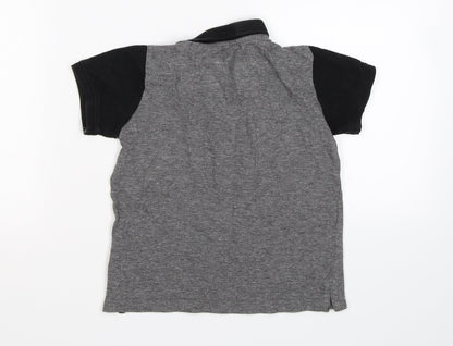 Rebel Boys Grey   Basic Polo Size 4-5 Years