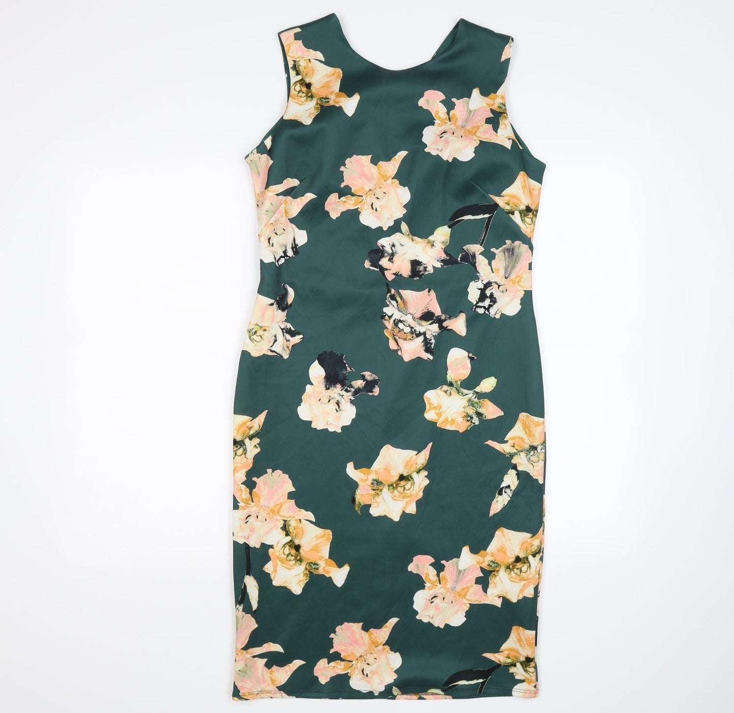 dorothy perking Womens Green Floral  Bodycon  Size 12