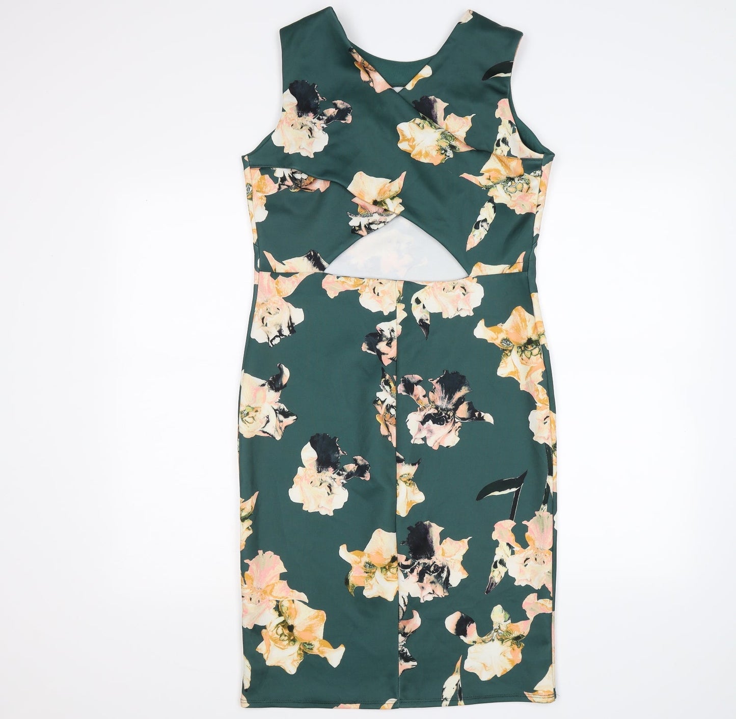 dorothy perking Womens Green Floral  Bodycon  Size 12