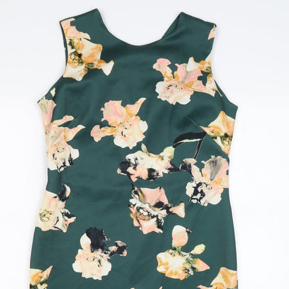 dorothy perking Womens Green Floral  Bodycon  Size 12