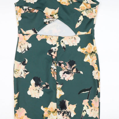 dorothy perking Womens Green Floral  Bodycon  Size 12