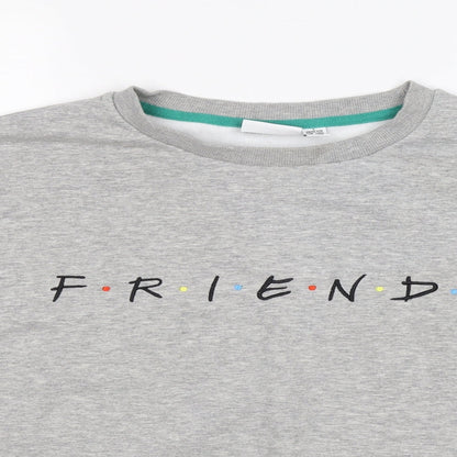 Womens UK Size 14 friends Grey Pullover Sweatshirt