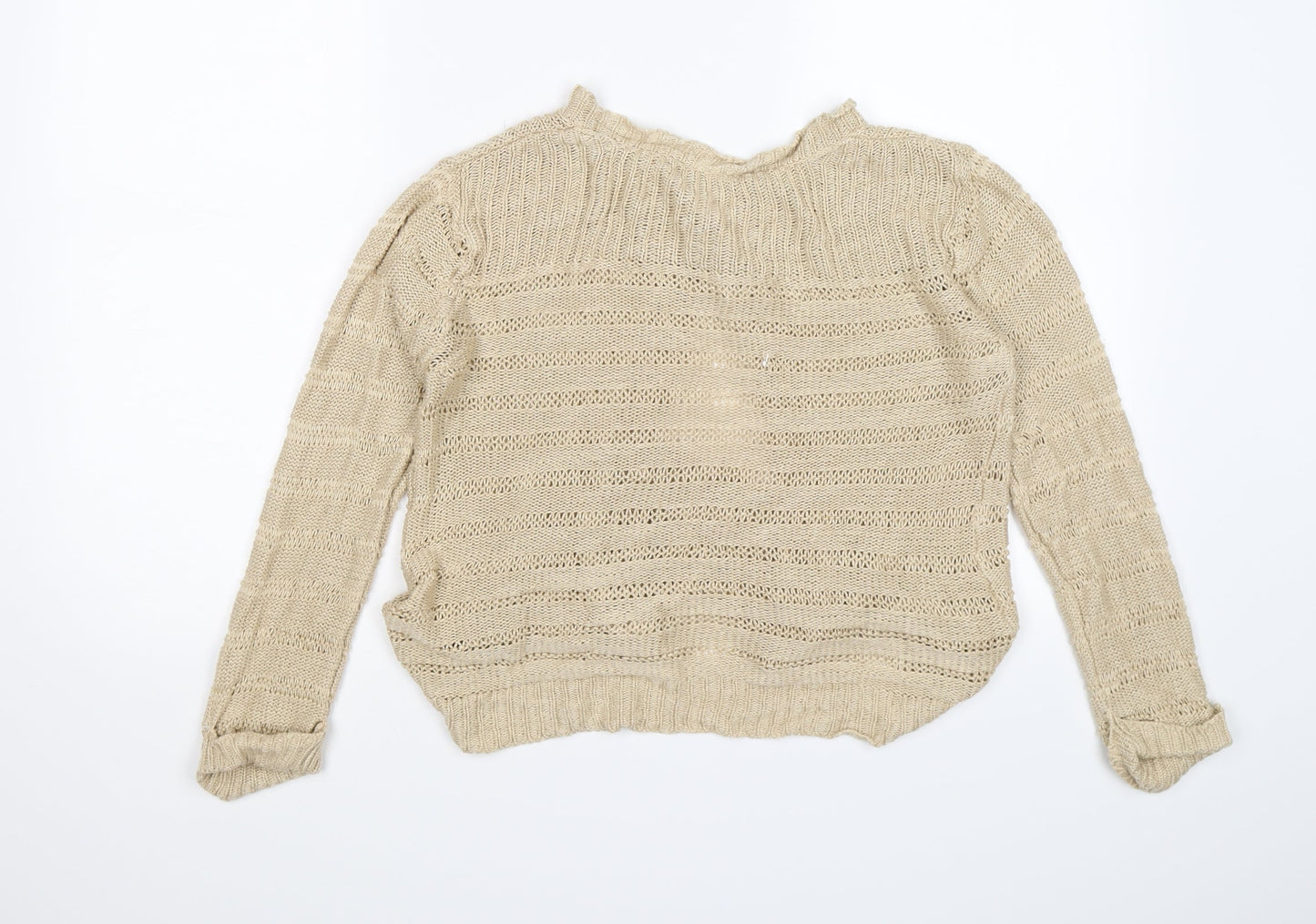 BHS Womens Beige  Knit Cardigan Jumper Size 12