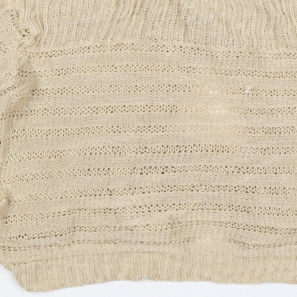 BHS Womens Beige  Knit Cardigan Jumper Size 12