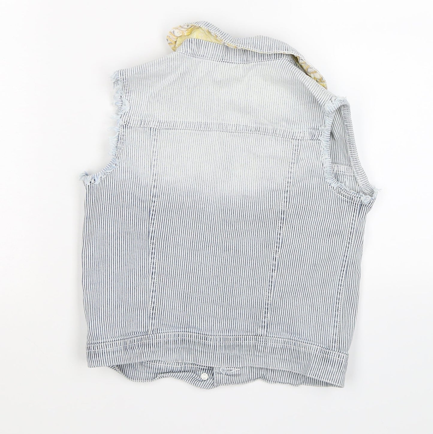 Xhilaration Womens Blue Striped Denim Jacket  Size 6