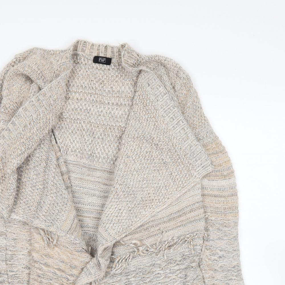 F&F Womens Beige   Cardigan Jumper Size 8