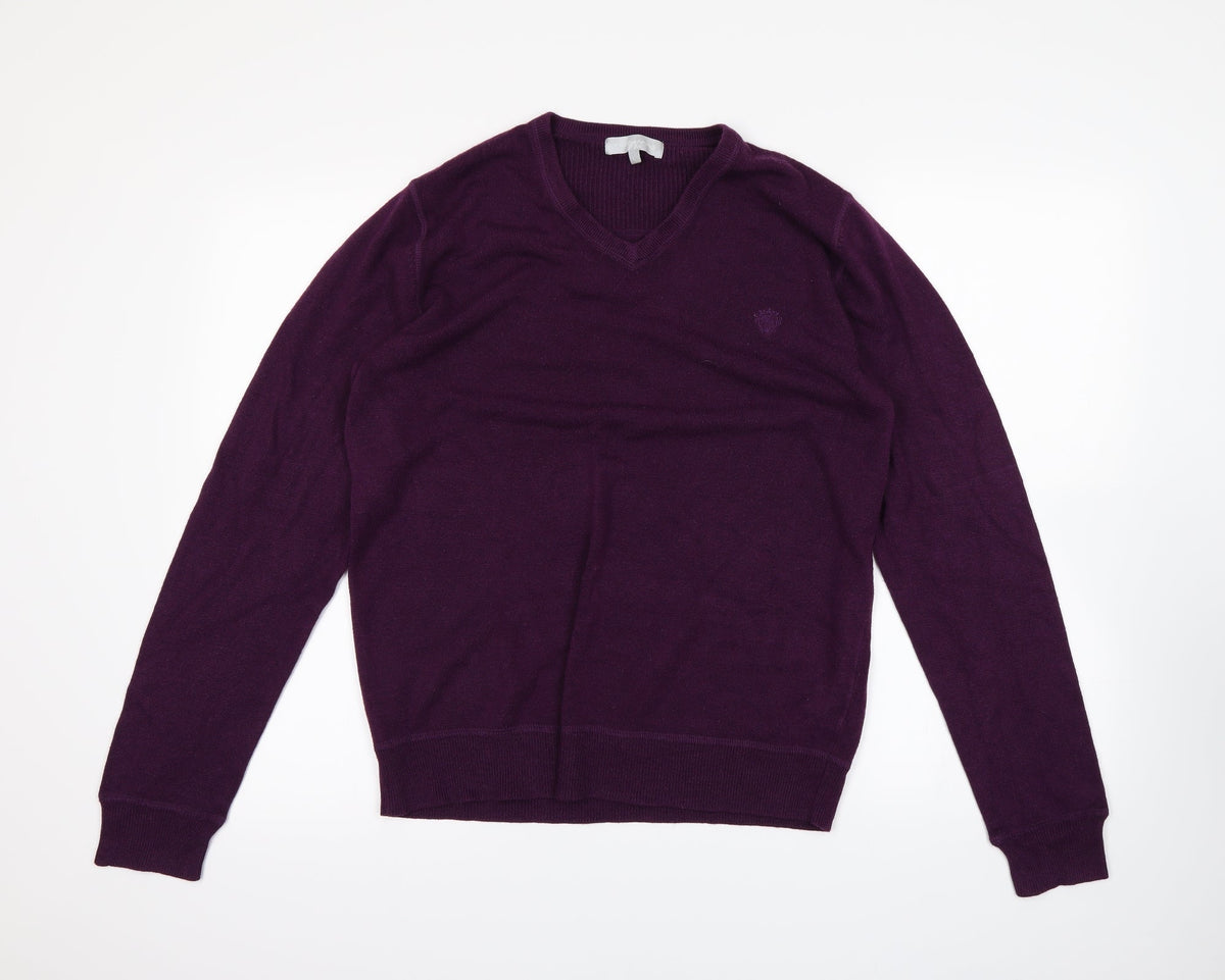Red Herring Mens Purple   Pullover Jumper Size L