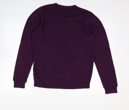 Red Herring Mens Purple   Pullover Jumper Size L