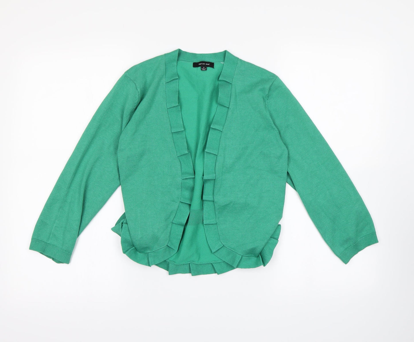 Verve Ami Womens Green   Cardigan Jumper Size S