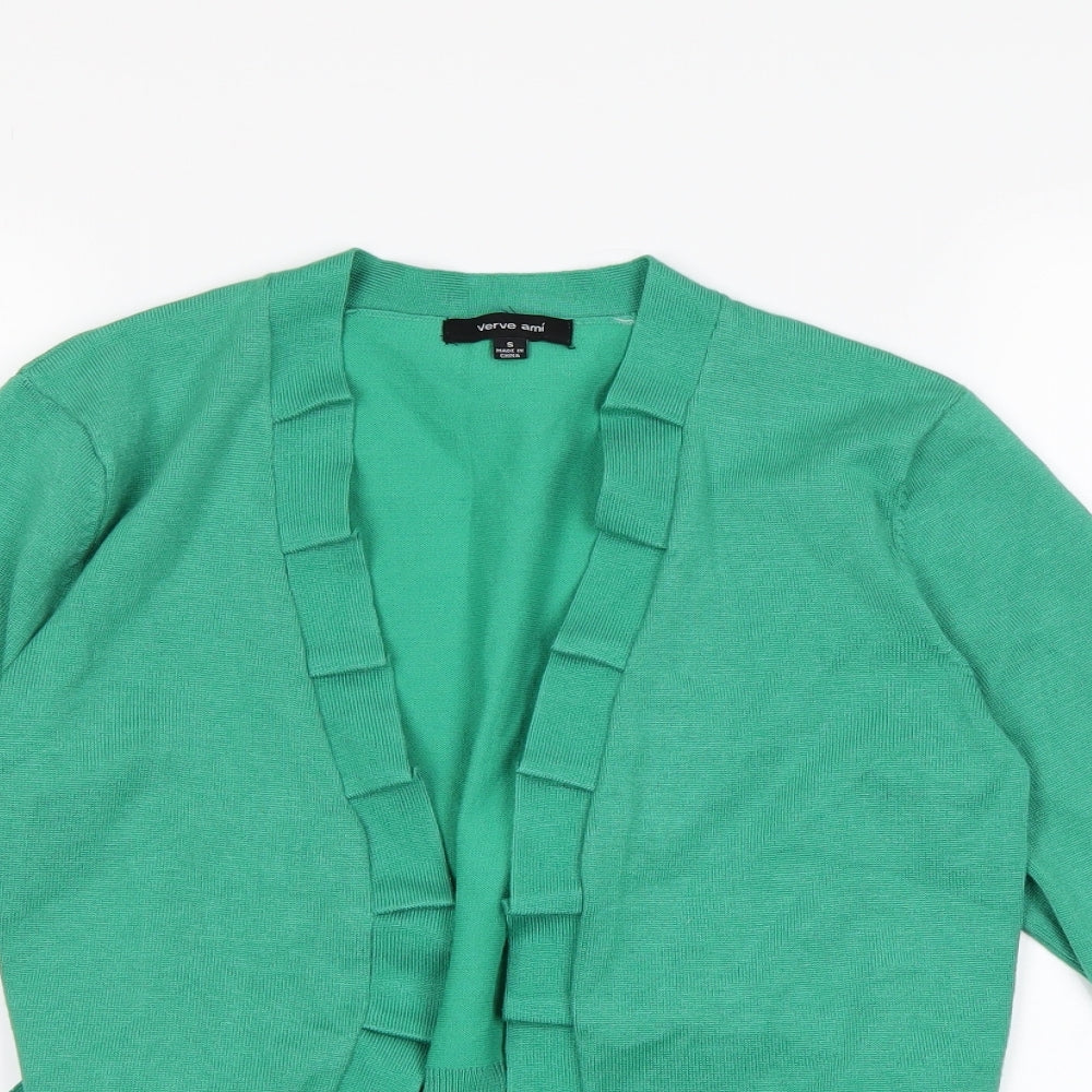 Verve Ami Womens Green   Cardigan Jumper Size S