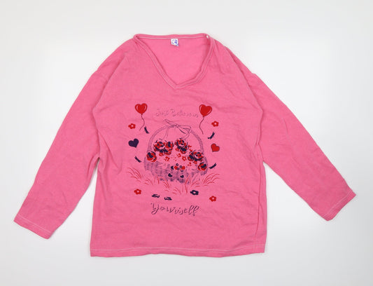 Preworn Womens Pink   Pullover Jumper Size XL