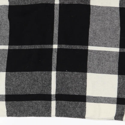 F&F Girls Black Check  Cardigan Jumper Size 7 Years