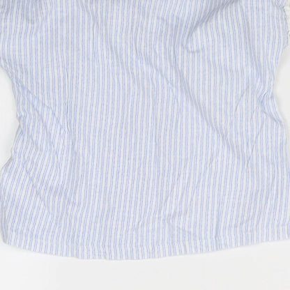 NEXT Girls Blue Striped  Basic T-Shirt Size 5 Years