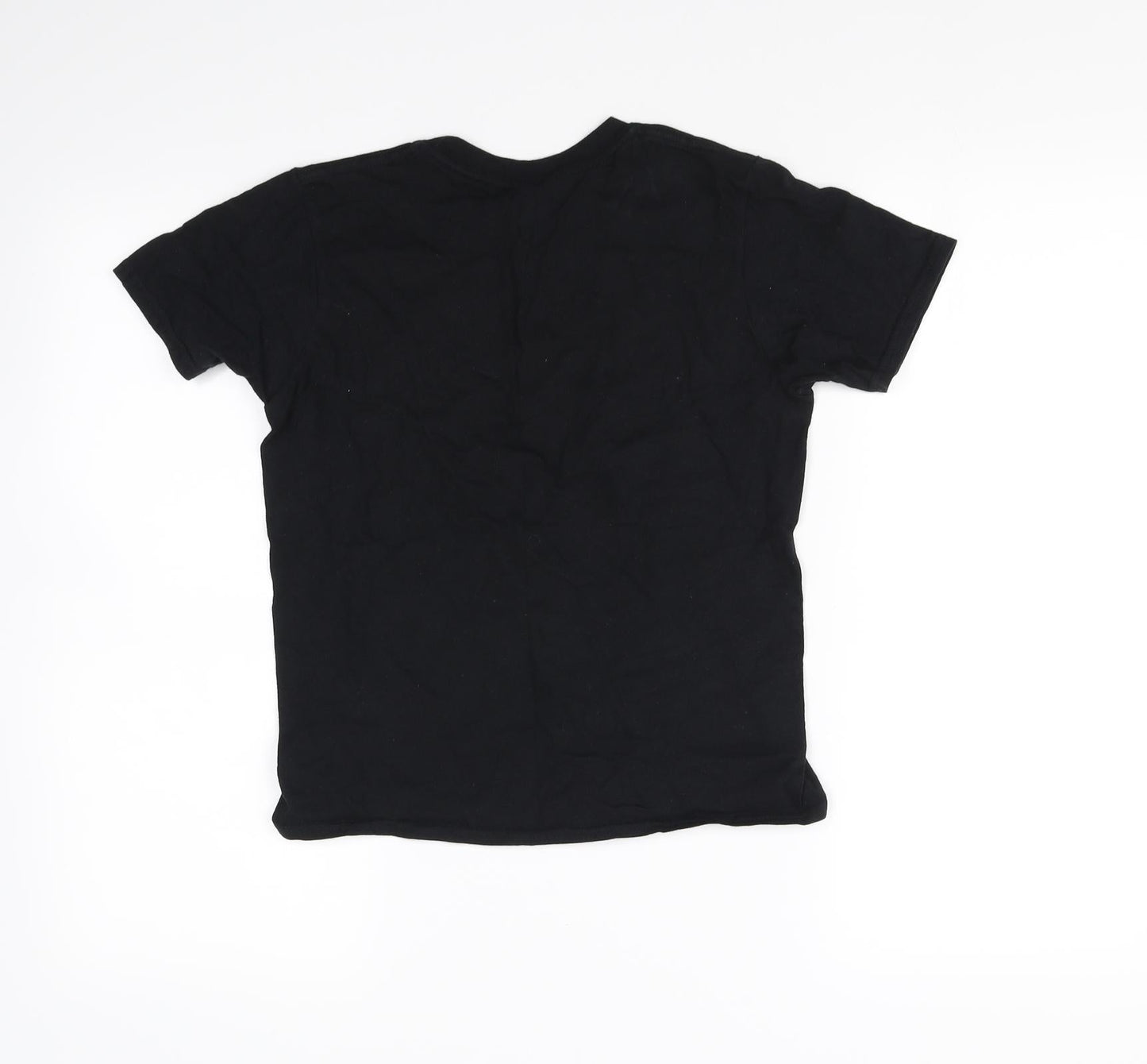 Gildan Boys Black   Basic T-Shirt Size L