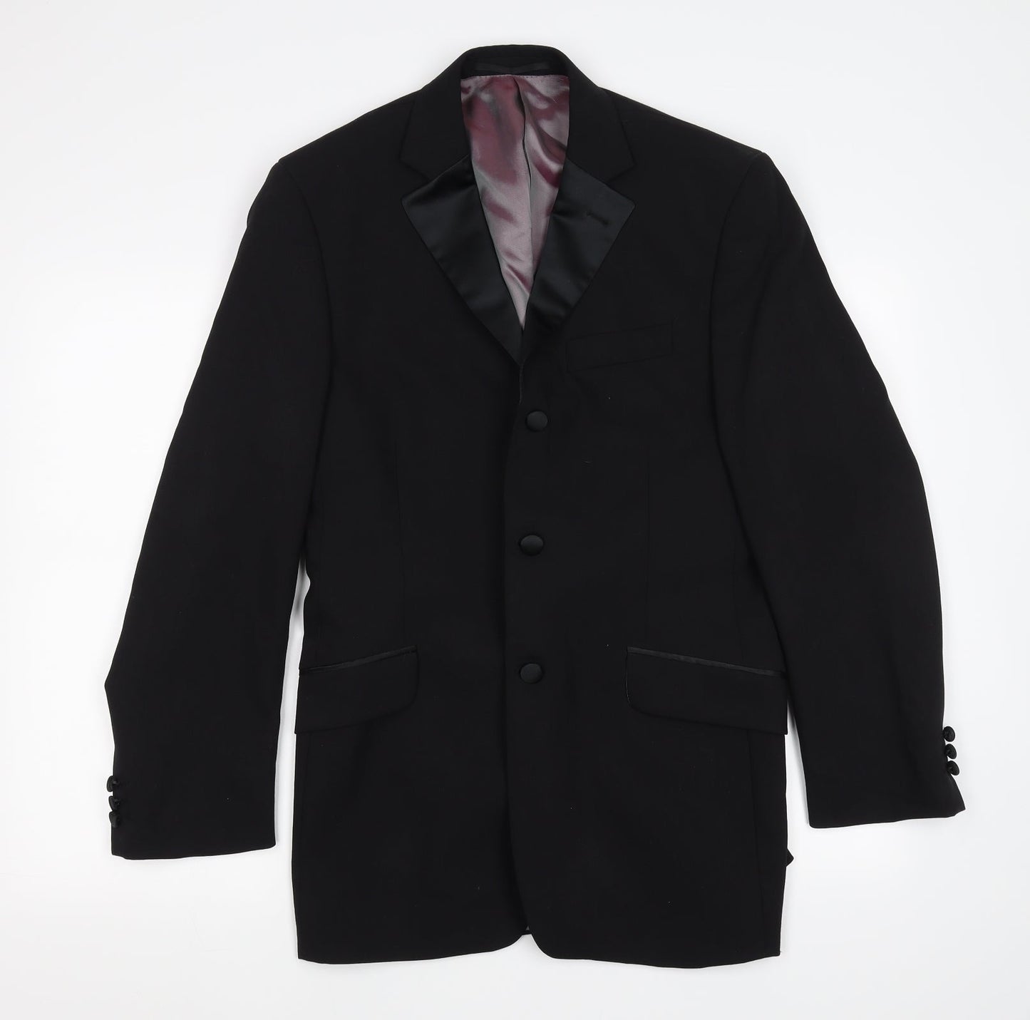 Mens UK Size M Preworn Regular Black Suit Jacket
