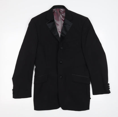 Mens UK Size M Preworn Regular Black Suit Jacket