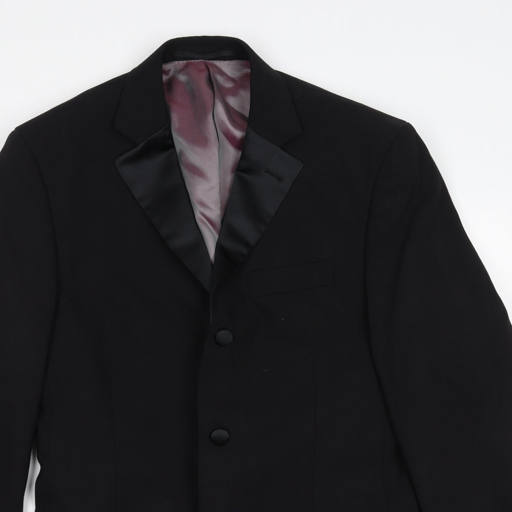 Mens UK Size M Preworn Regular Black Suit Jacket