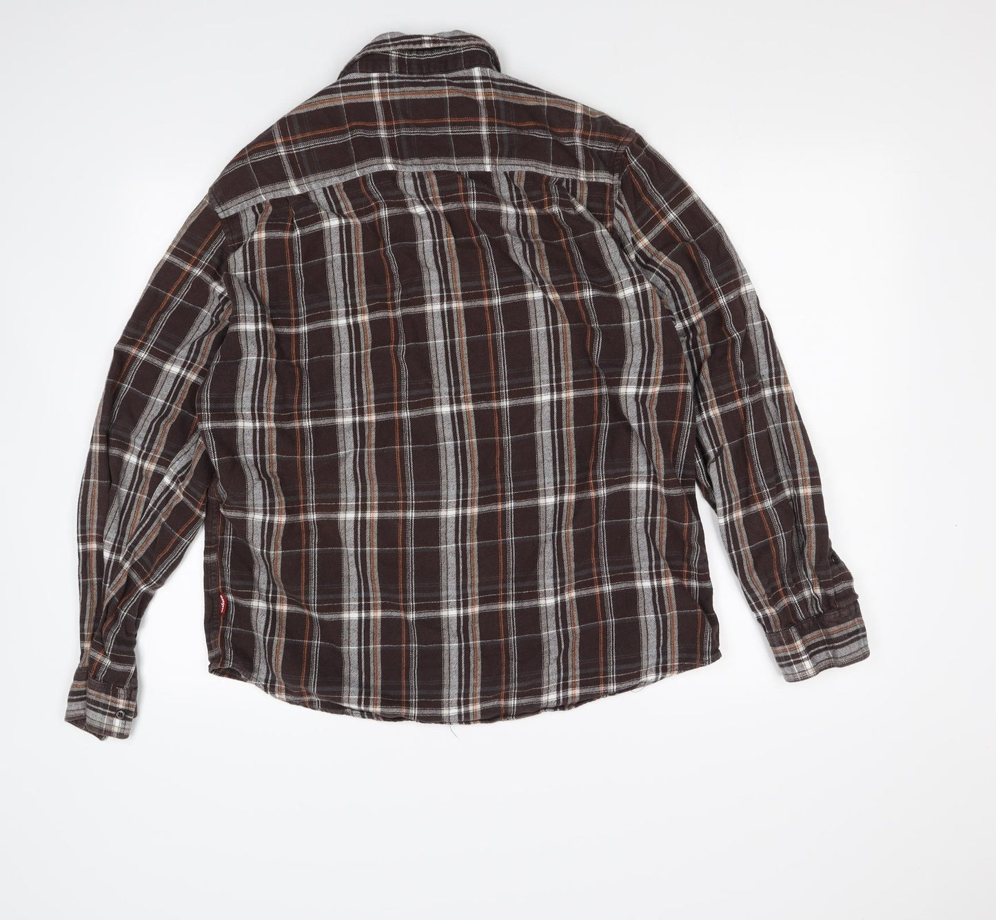Mangoon Boys Brown Check  Basic Button-Up Size XL
