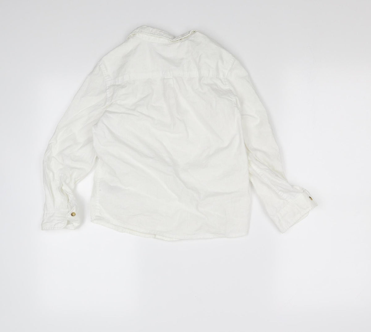 H&M Boys White   Basic Button-Up Size 7 Years