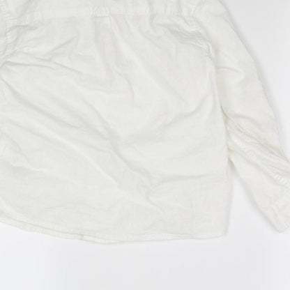H&M Boys White   Basic Button-Up Size 7 Years