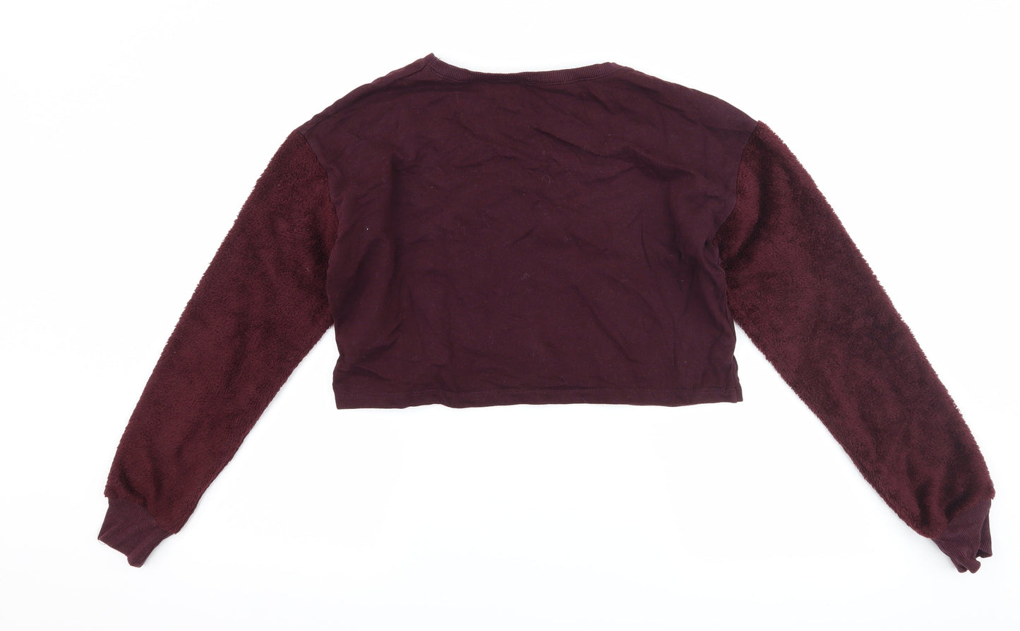 Select Womens Purple   Pullover Sweatshirt Size 12  - cropped