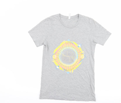 Mens UK Size S Bella + Canvas Grey  T-Shirt