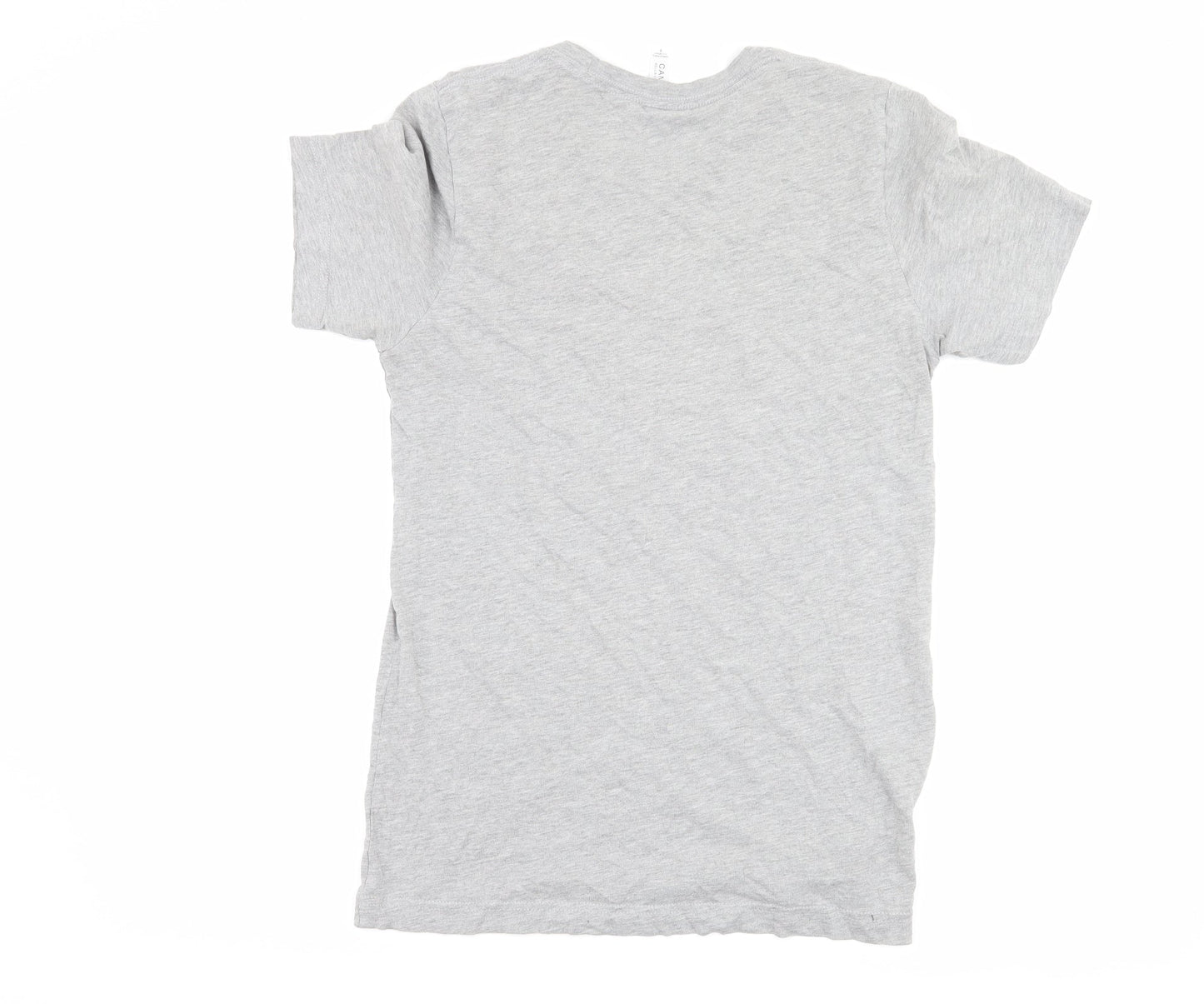 Mens UK Size S Bella + Canvas Grey  T-Shirt